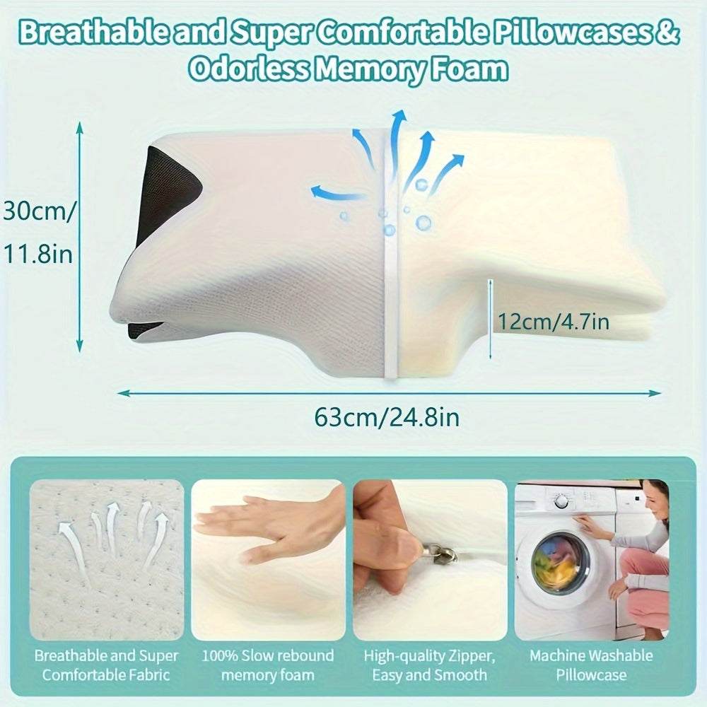 Orthopedic Neck Pillow with Sleep Aid-3