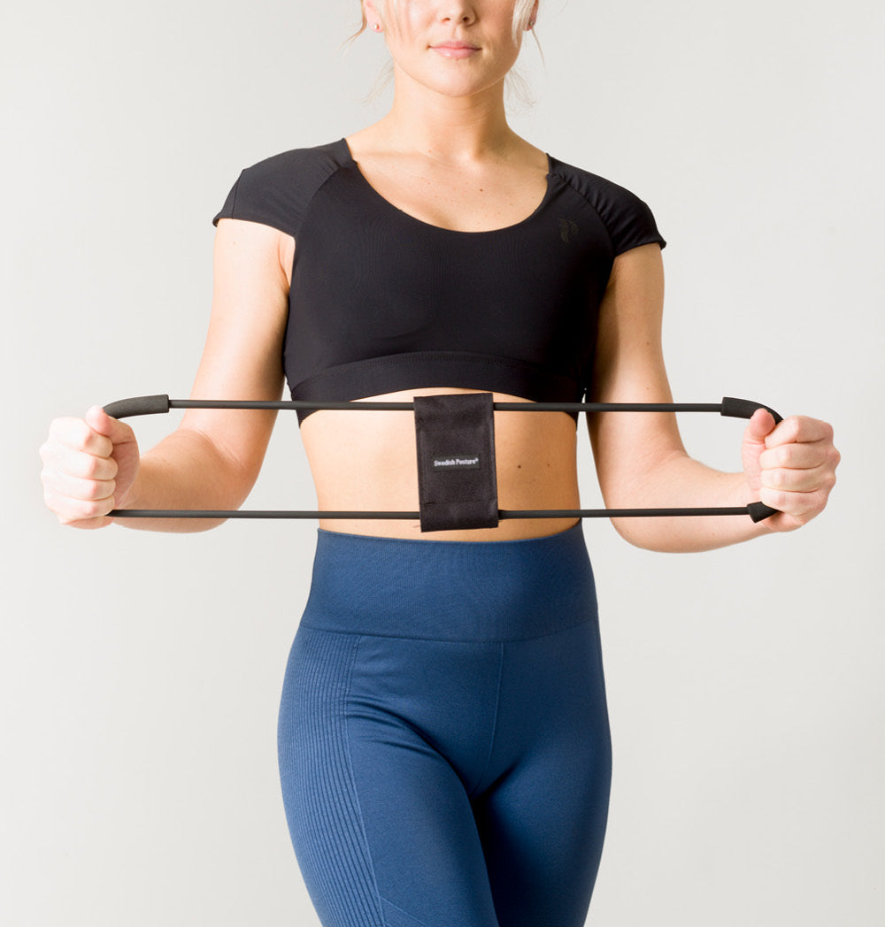 Trainer 3w1: innovative stretch band for posture correction and muscle strength training.