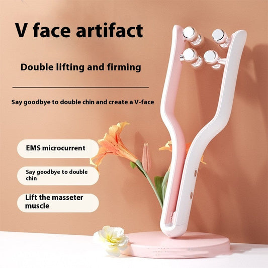 USB Micro-current Facial Slimming Massage Roller-0