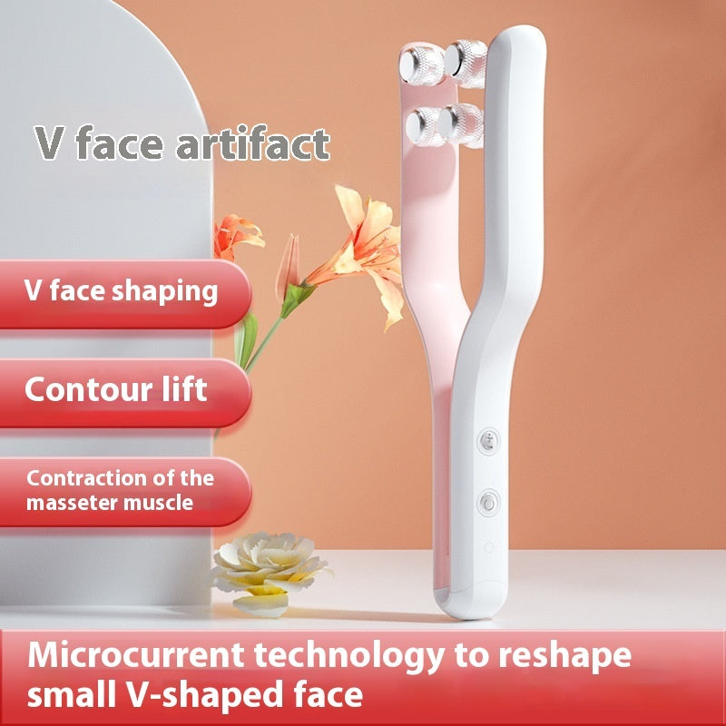 USB Micro-current Facial Slimming Massage Roller-2